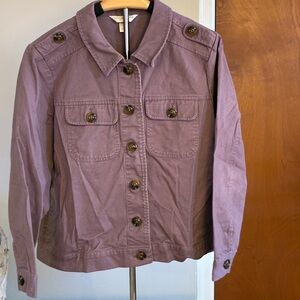 Christopher & Banks Mauve Utility Jacket